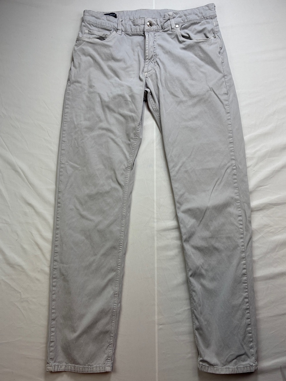 Peter Millar Crown Crafted Men's Light Gray Casual Pants 34/32